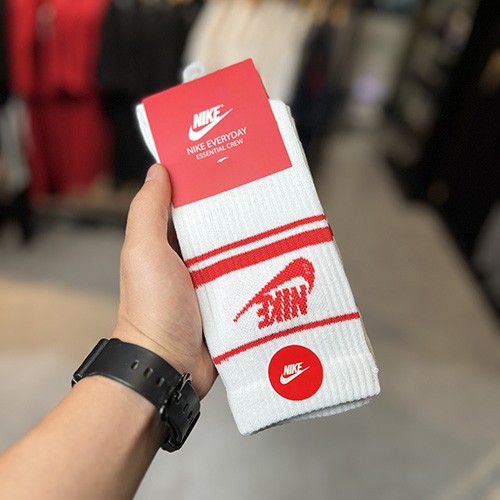 جوراب ساقدار NIKE سفید قرمز